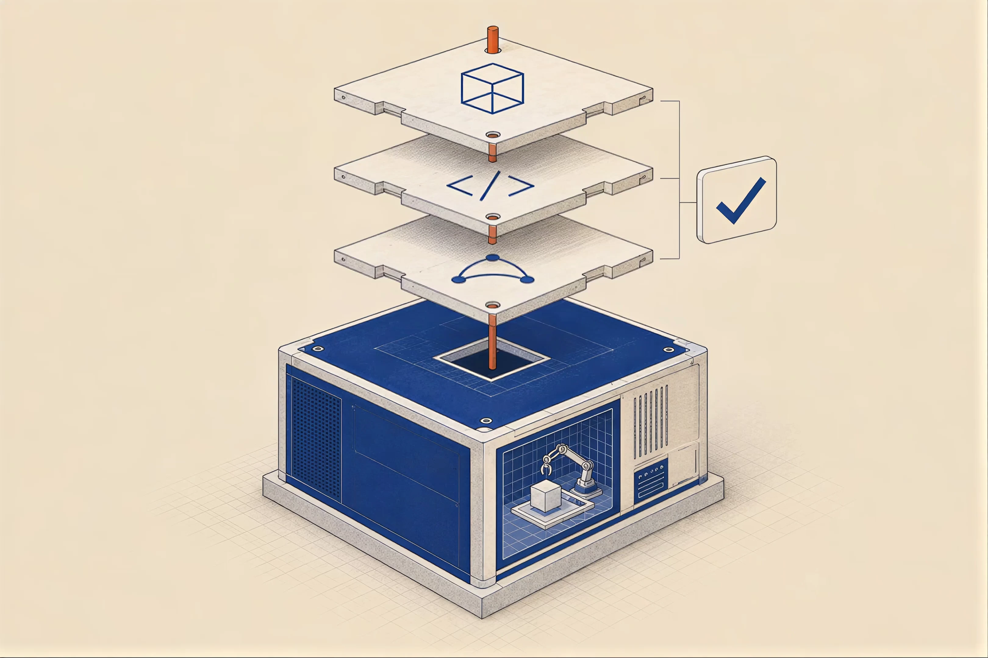 Your stack, already in sync. Compatible software, illustrated in blue and ivory.